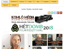 Tablet Screenshot of komlomedia.hu